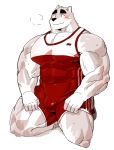  2019 5_fingers anthro biceps canid canine clothed clothing digital_media_(artwork) fur hi_res kemono male mammal muscular muscular_male simple_background solo syukapong 