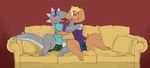  2017 3_fingers anthro blush boxer_briefs boxers_(clothing) bulge clothing cute french_kissing jack~d kissing lyle~b male male/male open_mouth penis_outline pixel-butts precum reptile saliva saliva_string scalie simple_background sofa tongue tongue_out underwear 