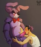  anthro bonnie_fnaf bonnie_the_bunny butt cum five_nights_at_freddy&#039;s human human_on_anthro interspecies lagomorph mammal music penis project_shadow_dubstep rabbit size_difference video_games xnirox 
