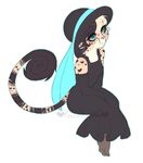  alpha_channel anthro clothed clothing feline female fur hair hat mammal petitecat simple_background sitting solo transparent_background 