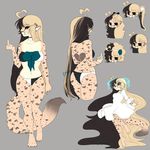  anthro breasts clothed clothing feline female fur hair mammal model_sheet multiple_images petitecat solo 