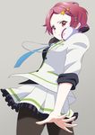  1girl b_(papiopine) female headphones minase_koito musaigen_no_phantom_world school_uniform short_hair skirt solo uniform 