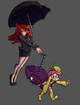  2girl character_request multiple_girls red_hair skullgirls tagme umbrella 