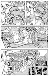  anthro breasts comic eyewear female female/female glasses human human_on_anthro interspecies mammal massage mouse nipples nude outside penny_pound pregnant pussy rodent style_wager 