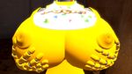  3d_(artwork) animatronic anthro avian bib big_breasts bird breasts chica_(fnaf) chicken digital_media_(artwork) female five_nights_at_freddy&#039;s five_nights_at_freddy&#039;s_2 jamespawson lagomorph machine mammal nipples robot source_filmmaker toy_chica_(fnaf) video_games 