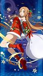  asuna_(sword_art_online) christmas dress nakano_ruizu sword_art_online 
