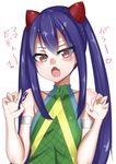  blue_hair blush fairy_tail open_mouth wendy_marvell 