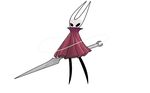  arthropod black_eyes clothed clothing colored feral hollow_knight insect looking_at_viewer mask nail not_furry simple_background standing string video_games warizard_(artist) white_background 