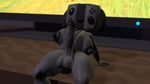  2017 3d_(artwork) animate_inanimate anthro anus balls big_breasts breasts canine dickgirl digital_media_(artwork) dog erection furfireburst intersex mammal masturbation nintendo nintendo_switch nipples nude open_mouth penis sitting smile solo switch_dog television video_games 