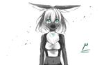  artist_request furry rabbit short_hair teal_eyes white_hair 