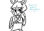  2015 animatronic anthro bedroom_eyes bow_tie buckteeth dialogue english_text five_nights_at_freddy&#039;s five_nights_at_freddy&#039;s_2 half-closed_eyes inkyfrog lagomorph looking_at_viewer machine male mammal pointing rabbit restricted_palette robot seductive simple_background smile talking_to_viewer teeth text toy_bonnie_(fnaf) video_games white_background 