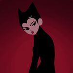  1girl black_eyes black_hair character_request samurai_jack solo tagme 