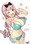  bikini cleavage fujiwara_chika kaguya-sama_wa_kokurasetai_~tensai-tachi_no_renai_zunousen~ swimsuits yamacchi 