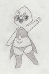  anthro anthrofied avian beak bird female infamousrel looking_at_viewer open_mouth owl simple_background solo 