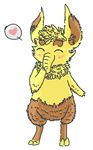 &lt;3 2016 blush cute digital_media_(artwork) drowzee eyes_closed feral fluffy fur happy heathecliff nintendo pok&eacute;mon solo standing toony video_games yellow_fur 
