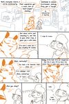  anthro caprine clothed clothing comic disney duo fan_character feline female fur hi_res interior male mammal pack_street pandora_(weaver) punching_bag remmy_cormo sheep sitting sweat sweatdrop the_weaver tiger wool zootopia 