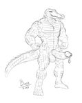  balls boo3 crocodile crocodilian cum male muscular penis reptile scalie sketch 