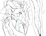  &lt;3 2018 anthro anthro_on_anthro black_and_white breasts cutaway deep_kiss duo eyes_closed featureless_breasts female hair hand_on_back horn internal kissing looking_pleasured male male/female mammal mimme mintchoco monochrome neck_tuft nude pata saliva side_view simple_background sketch smile tuft white_background 