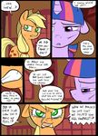  angry applejack_(mlp) comic cutie_mark duo earth_pony equine feral friendship_is_magic hair horn horse mammal metal_(artist) my_little_pony pony scratches tears twilight_sparkle_(mlp) unicorn 