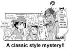  comic gouguru kaki_(pokemon) lilie_(pokemon) mamane_(pokemon) mao_(pokemon) monochrome pokemon satoshi_(pokemon) suiren_(pokemon) translated 