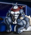  bergamo canine dragon_ball dragon_ball_super erection male mammal nude solo wolf yasserlion 