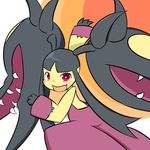  artist_request furry mawile open_mouth pokemon red_eyes 