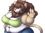  artist_request brown_hair furry lion long_hair teal_eyes 