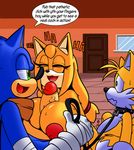  big_breasts big_penis breasts canine dreamcastzx1 female fox hedgehog huge_breasts huge_penis male mammal miles_prower mintyskin penis sex small_penis sonic_(series) sonic_boom sonic_the_hedgehog titfuck zooey_the_fox 