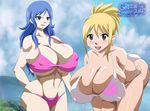  bikini fairy_tail greengiant2012 juvia_loxar lucy_heartfilia tagme 