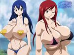  bikini erza_scarlet fairy_tail greengiant2012 tagme wendy_marvell 