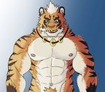  2017 abs anthro biceps big_muscles canine digital_media_(artwork) eurobeat feline male mammal muscular muscular_male nipples pecs tiger 