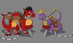  american_dragon:_jake_long bound disney dragon feral grey_background jake_long male mcfan penis penis_milking simple_background spyro spyro_the_dragon video_games 