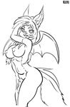  anthro big_breasts big_butt big_tail breasts butt canine digital_media_(artwork) female fox fur hair inner_ear_fluff looking_at_viewer mammal nipples nude pinup pose punishedkom simple_background sketch smile solo standing thick_thighs voluptuous wide_hips wings 