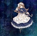  axis_powers_hetalia bad_id bad_pixiv_id belarus_(hetalia) blonde_hair blue_eyes dress gown hair_ribbon lead_pipe long_hair map no6_ricca pantyhose petticoat ribbon solo 