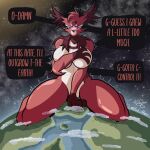 1:1 absurd_res anthro arivetso birb_allegro bite biting_lip blush body_size_growth breasts cloud covering covering_breasts covering_crotch covering_self dialogue earth embarrassed female glistening glistening_body glistening_breasts glistening_thighs growth growth_lines hi_res indri lemur macro mammal nude planet primate size_transformation solo space speech_bubble star strepsirrhine terra_macro thick_thighs transformation