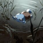  brown_eyes highres in_water matwvv no_humans partially_submerged pokemon pokemon_(creature) pokemon_focus smile solo squirtle turtle_shell water 