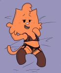 2025 5:6 admiral_wonderboat anthro bedding bedding_background bedroom_eyes bent_arm biped bird&#039;s-eye_view black_bra black_clothing black_eyebrows black_eyes black_lingerie black_panties black_underwear blush blush_lines bra brown_clothing brown_legwear brown_stockings cheek_tuft clothed clothed_anthro clothed_female clothing color_edit colored curved_eyebrows dark_tongue digital_drawing_(artwork) digital_media_(artwork) domestic_cat empty_eyes eyebrows eyelashes facial_tuft featureless_chest featureless_crotch featureless_feet featureless_hands feet felid feline felis female flat_chested frilly frilly_clothing frilly_legwear frilly_stockings full-length_portrait fur fur_tuft garter_belt garter_straps head_tuft hi_res high-angle_view jen_(admiral_wonderboat) legwear light_body light_ears light_fur light_nose light_tail lingerie looking_at_viewer lying mammal manwithnobats monotone_body monotone_fur monotone_tail narrowed_eyes on_back open_mouth open_smile orange_body orange_ears orange_fur orange_tail panties pink_tongue pinup pointy_ears portrait pose prick_ears purple_bedding purple_nose red_blush seductive sketch smile smiling_at_viewer solo spread_legs spreading stockings tail thick_thighs thin_eyebrows third-party_edit tongue translucent translucent_bra translucent_clothing translucent_panties translucent_underwear tuft underwear