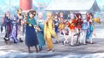  6+girls absurdres alternate_costume alternate_hairstyle amane_kanata amane_kanata_(new_year) animal_ears anya_melfissa anya_melfissa_(new_year) artist_request black_hair blonde_hair blue_hair blue_hakama blue_kimono boots brown_hair commentary_request day floral_print floral_print_kimono fox_ears fox_girl fox_tail full_body furisode gigi_murin gigi_murin_(new_year) grey_hair hakama hakama_short_skirt hakama_skirt hakos_baelz hakos_baelz_(new_year) highres hiide hololive hololive_dev_is hololive_english hololive_indonesia japanese_clothes kaela_kovalskia kaela_kovalskia_(new_year) kimono koseki_bijou koseki_bijou_(new_year) long_hair looking_at_viewer mouse_ears mouse_girl mouse_tail multicolored_hair multiple_girls official_alternate_costume official_alternate_hairstyle official_art okobo oozora_subaru oozora_subaru_(new_year) otonose_kanade outdoors pink_hair purple_kimono rabbit_ears rabbit_girl red_hair red_kimono roboco-san roboco-san_(new_year) sandals second-party_source shirakami_fubuki shirakami_fubuki_(new_year) short_hair short_kimono skirt snow streaked_hair tabi tail takane_lui takane_lui_(new_year) thighhighs usada_pekora usada_pekora_(new_year) virtual_youtuber white_hair white_kimono white_thighhighs yellow_hakama yellow_kimono 