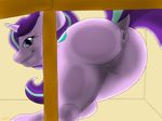  anus equine first_person_view friendship_is_magic glass horn looking_at_viewer mammal my_little_pony pussy signature solo starlight_glimmer_(mlp) unicorn varcey 