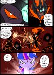  battle cloak clothing comic crown duo equine floating friendship_is_magic gem glowing glowing_eyes hair horn magic mammal metal_(artist) my_little_pony sparkles twilight_sparkle_(mlp) unicorn 