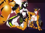  2017 all_fours anthro areola breasts butt close-up digital_media_(artwork) doggystyle duo erection feline female from_behind_position hair inset kneeling leash male male/female mammal nipples nude penetration penis pussy romantic_couple sex thesolarwinds tiger vaginal vaginal_penetration 