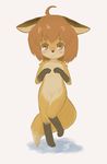  artist_request breasts_covering brown_eyes brown_hair fox furry 