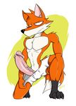  balls canine clothing dave_brimstone erection fox grin kneeling l-tech-e-coyote-l male mammal penis precum smile solo underwear 