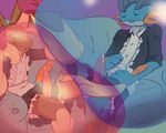  angel_the_lopunny anthro blowing bubble_gum contest girly male nintendo pok&eacute;mon pokemonartist squish swamp_bubble swampert video_games 
