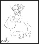  2017 anus ber00_(artist) big_breasts big_butt breasts butt female goblin huge_breasts humanoid hyper hyper_breasts nude pussy smile solo 