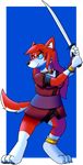  anthro canine katana kimara mammal melee_weapon spongegasm sword weapon wolf 