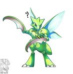  anthro arthropod feral insect mantis miss-yazriel nintendo pok&eacute;mon scyther video_games wings 