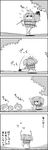  bird bucket comic commentary_request farming greyscale highres hoe kisume monochrome tani_takeshi touhou translation_request twintails yukkuri_shiteitte_ne 