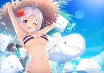  bikini dennou_shoujo_youtuber_shiro possible_duplicate shiro_(dennou_shoujo_youtuber_shiro) sora_from_france swimsuits 