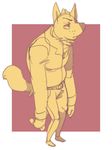  anthro canine clothed clothing hair male mammal polywomple sketch solo standing 